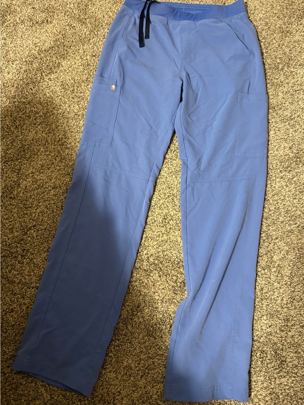 FIGS Ceil Blue Mens Scrub Pant Two Pairs Mens Medium Tall GUC - Picture 3 of 8